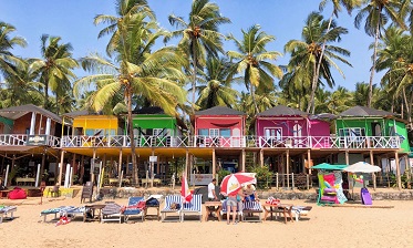 Palolem Beach coastline